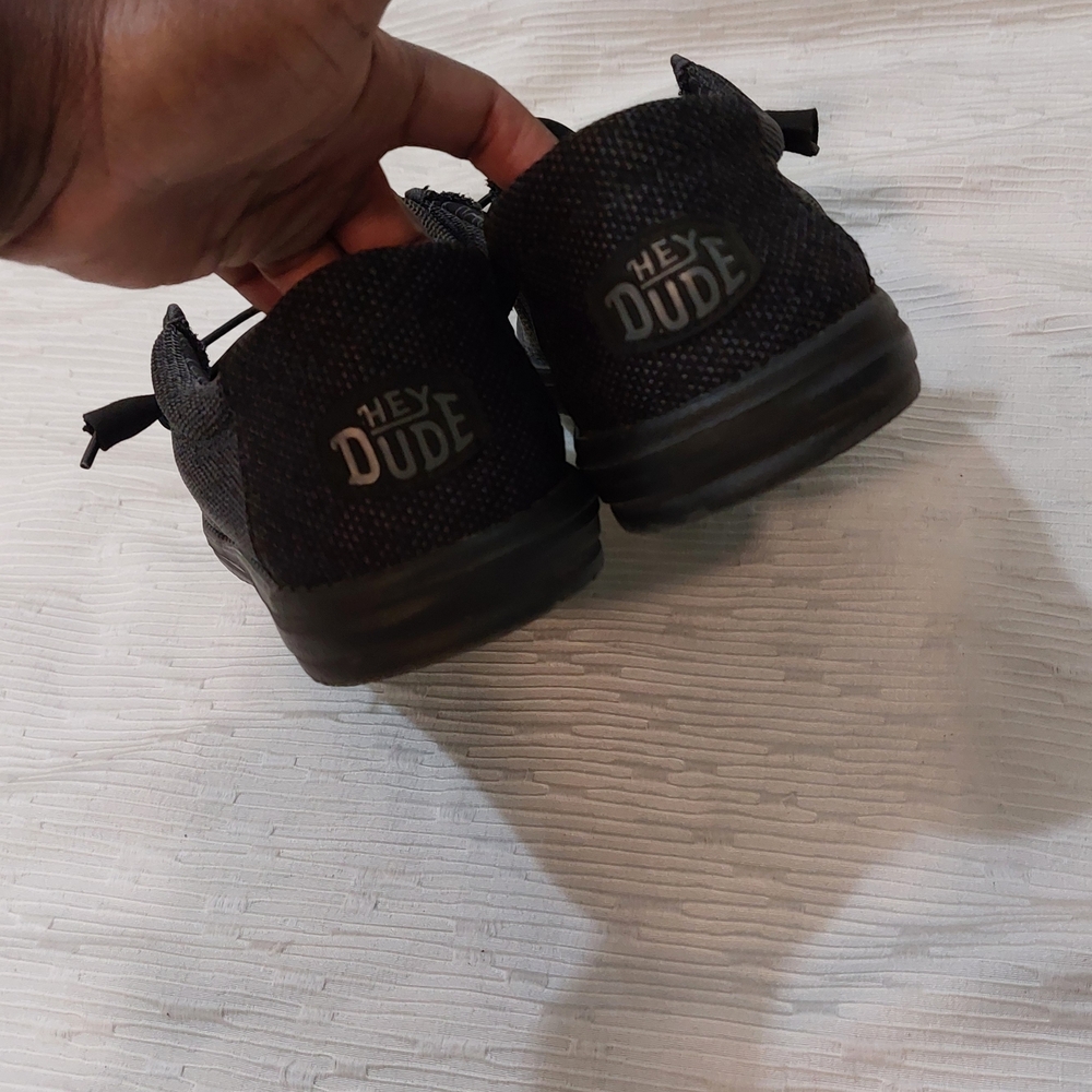 Hey Dude Men's Black Slip-On Casual Loafers - Picture 6 of 7